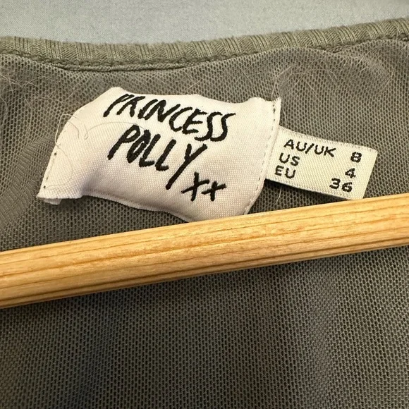 Princess Polly Sage Long Sleeve Dress - Picture 7 of 7